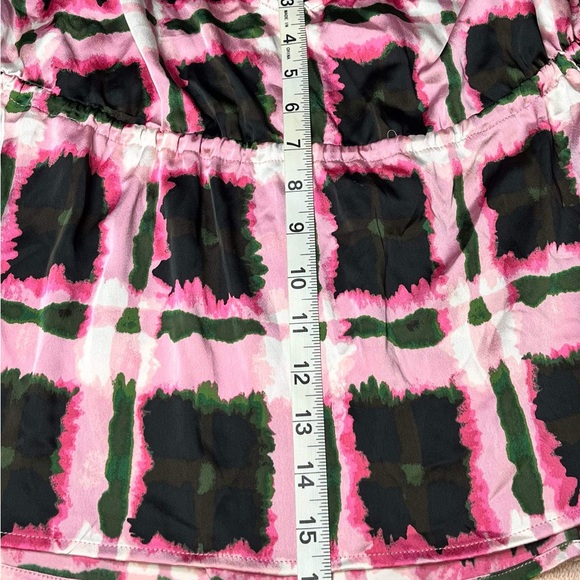 Future Collective Babydoll Top Pink Black Spaghetti Strap Size Medium MSRP$22.00 - Picture 3 of 4